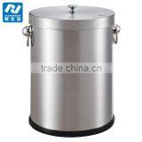 Indoor Stainless Steel Swing Lid Waste Disposal Bin thumbnail-3