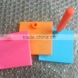 2016 Customized Eco Friendly Reusable Silicone Memo Pad With Ball Pen & Eraser thumbnail-2