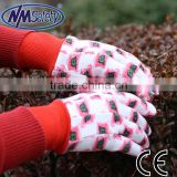 NMSAFETY garden hand cotton glove jersey work cotton glove for women use