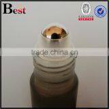 Best Sale Fancy Gray Frosted Glass Bottle 10 ml Roll on Perfume Bottle Glass With Stainless Steel Roller Bulk Buy From China thumbnail-3
