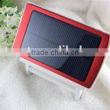8000mAh Rectangle Shape Solar Panel Power Bank With Lights thumbnail-3