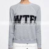 Tops for Women Round Collar Long Sleeves Word Embroidered Patchwork Blouse for Autumn/spring thumbnail-3