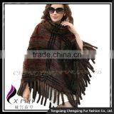 CX-B-M-62A 2016 New Latest Cheap Genuine Mink Fur Poncho and Shawl thumbnail-6
