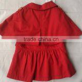 2016 New Style Baby Girl Red Color 100% Cotton Printed Cloak Style Coat thumbnail-2