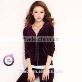 OEM Design Muti Color Polar Fleece Full Zip Plain Jacket Joggers Tracksuit thumbnail-4