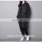 Best Quality Lady Biker Bomber Jacket Black Solid Zipper Coat Women Cloths 2016 thumbnail-6