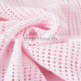 Organic Cotton Breathable Crochet Knit Baby Blanket thumbnail-1