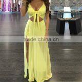 Zm50310b Hot Sale Women Long Dress Grenadine Pure Color Ladies Clothes thumbnail-4