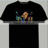 China manufacturer Hot selling EL ladies flashing el t shirt