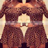 Women Leopard Sexy Sleeveless Dresses thumbnail-1