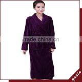 Bathrobe 100% Cotton Fleece Robe Towel Robe Breathable Hotel BathRobe RS0013 thumbnail-1