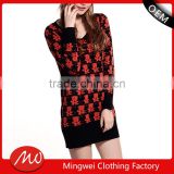 Women's fashion cotton ugly christmas pullover sweater design with low price