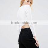 Guangzhou Shandao OEM Casual Summer Women O-neck Short Sleeve 180g 100% Cotton Cropped T-shirt thumbnail-4