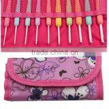 Brand New 10 Pcs Sizes 2.0mm-6.0mm New Colorful TPR Soft Handle Aluminum Crochet Hooks Knitting Needles Set Hot Sale thumbnail-1
