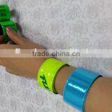 Popular Colored Printed Reflective Slap Bracelet for Running thumbnail-1