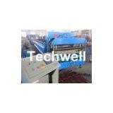 Custom 13 - 22 Forming Station Metal Roof Tile Roll Forming Machine For Color Steel Tile