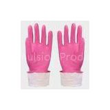 Beaded cuff Household Latex Gloves for sanitation departments , Kitchen