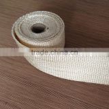 tan exhaust wrap/fiber glass tape with heat treatment