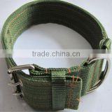 nylon military dog collar with metal buckles