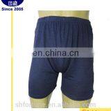 High Quality Loose Version Silk Hemp Lady's Dark Blue Short Underpants thumbnail-1