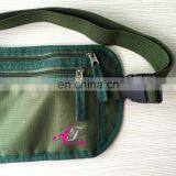 RFID Dark Green Ripstop Nylon Two Buckle Undercover Waist Stash thumbnail-3