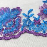 China Factory Peacock Feather Fabric Embroideried Mesh Net Lace Fabric for Wedding thumbnail-3