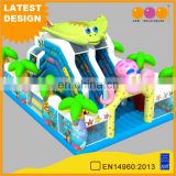 AOQI design cheap outdoor ocean theme inflatable play land combo Aquarium inflatble amusement park product for sale