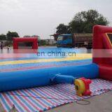 colorful soap inflatable football field