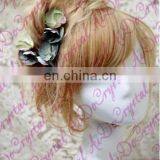 Aidocrystal Green Flower Hair Pins, Wedding Flower for Bridal Hair Clip,hair Piece With Pearls Set of 2 Hair Accessories thumbnail-4