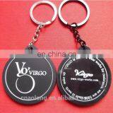 Handmade Custom Printing Logo on Back Side Soft Pvc Keyring,rubber Keychain,plastic Key Chains