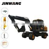 CE Approved Wheel Tire Trench Excavator Machine Made in China thumbnail-3