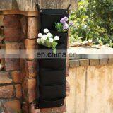 Black Green Color Lights Plants Watering System for Round Wall Hanging Felt Plant Pot thumbnail-3