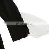 TWOTWINSTYLE Patchwork Women's Sweater Long Sleeve Hit Colors Irregular Long Knitting Pullover thumbnail-6