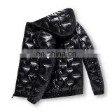 Winter Warm Men's Hooded Coat Bright Face Popular Down Cotton-padded Down Jacket