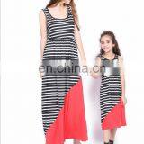 2019 New Mommy and Daughter Dress Latest Family Matching Clothing Long Stripe Dresses (this Link for WOMAN) thumbnail-6