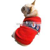 Santa Claus Red Christmas Dog Knitted Sweater Clothes thumbnail-2