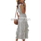 Independent Designer Women's Clothing Brand Explosion Models 2020 Spring and Summer New Ruffled Dress thumbnail-4