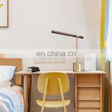 DDP Shipping Nordic Modern Design Wood Mental Bedside LED Wooden Luxury Table Lamp for Hotel Livingroom thumbnail-3