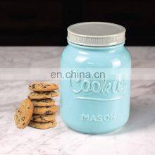 250ml New Factory Custom Empty Decorative Mini Ball Round Small Wide Mouth Ceramic Mason Jar With Lid thumbnail-5