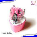 Heart Shaped Manicure Set With Mirror Manicure Set in Plastic Case