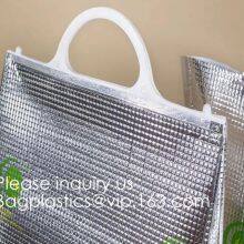 Polyester Wholesale Insulated Ice Wine Collapsible Ice Cream Lined Dry Lunch Aluminum Thermal Cooler Bag, Bagease thumbnail-4