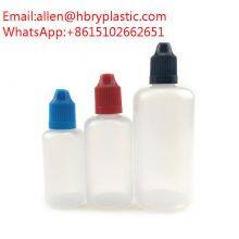 5ml 10ml 15ml 20ml 30ml 50ml 60ml Squeeze Oil Juice Refillable Liquid Dropper PET Childproof Bottle With Long Thin Tips