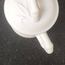 White Porcelain Office Cup Bamboo Burning Mug Cup Ceramic With Lid thumbnail-2