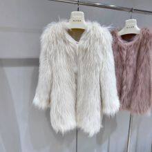 Fashion Internet Celebrity Real Hair New Raccoon Wool Fur Coat for Women in Autumn and Winter Mid-length Coat thumbnail-2