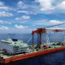 Wind Turbine Installation Vessel for Sale | Jack-up Installation Platform | Full-spinning Crane Vessel | Deck Vessel | Offshore Engineering Vessel thumbnail-2