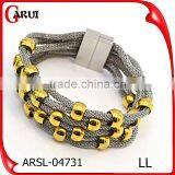 2016 Trending Products Gold Plate Beads Bracelet Hand Chain for Men thumbnail-1