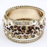 Fashion Trends Dubai Gold Jewellery Sexy Leopard Print Bangles Set thumbnail-1