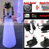 New PE Plastic Bar Table With Solar LED Lights & Remote Control YXF-50120S thumbnail-1