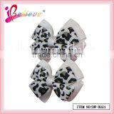 Hot Selling Leopard Pattern Printing Nice Hair Ribbon Bow Hairgrips for Thanksgiving Day (DW--0021) thumbnail-2