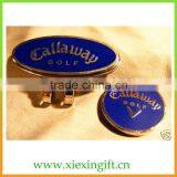 Customized golft ball marker hat clip